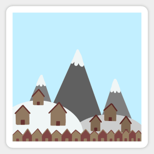 Winter scene Sticker